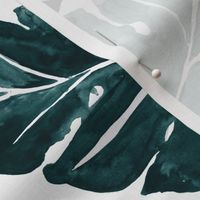 Jungle Monstera-Leaves_Teal