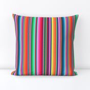 Serape stripe  Mexican throw blanket 