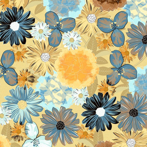 Moody Floral (Naple Yellow)