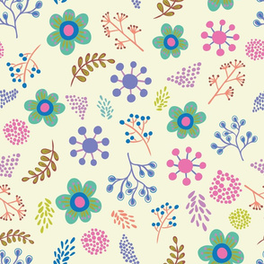 Floral repeat pattern