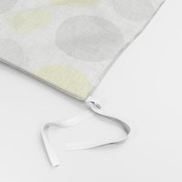 Yellow Gray Grey Polka Dot Circle