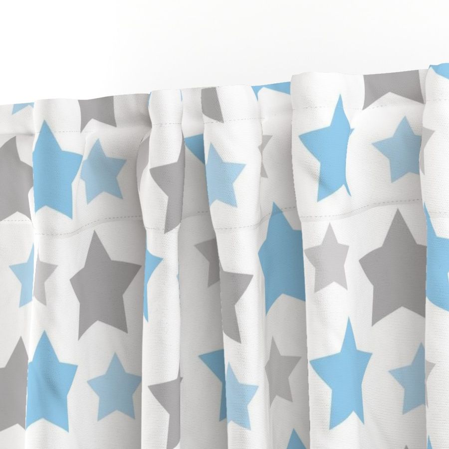 Stars Blue Gray Gray