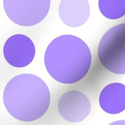Polka Dot Purple Lavender Ombre Circles
