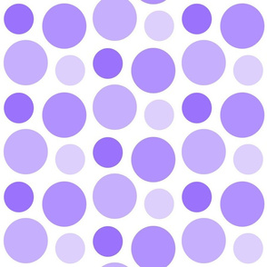 Polka Dot Purple Lavender Ombre Circles
