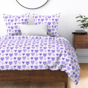 Hearts Purple Lavender Ombre 