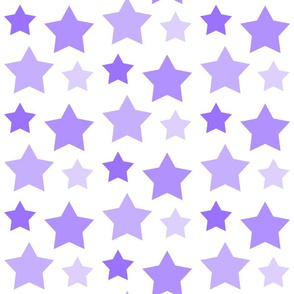 Stars Purple Lavender Ombre Fade