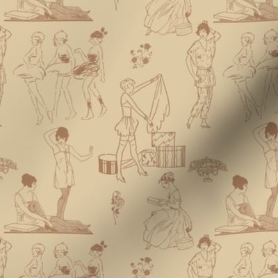 Lingerie Shower Toile | Vintage Vacation