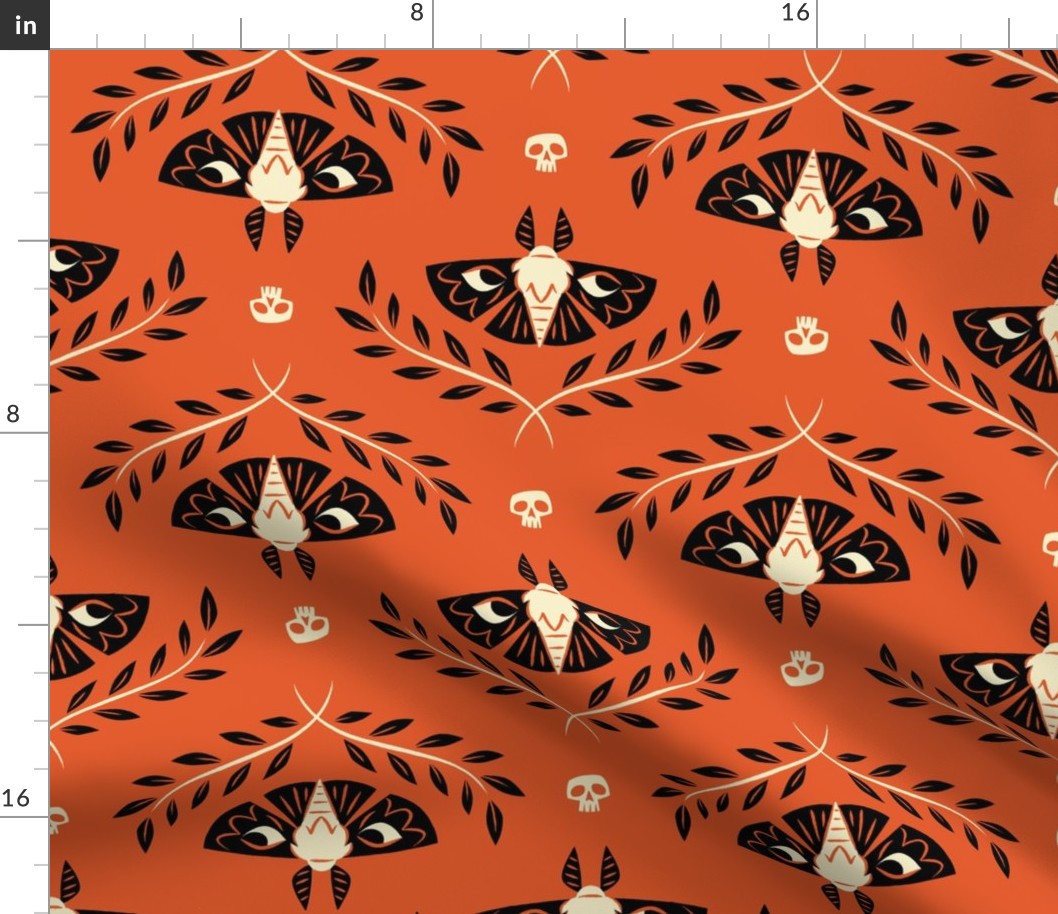 Spooky Moths (Orange)