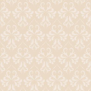 Beige baroque style pattern