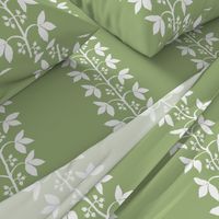 Anne Custom Vine green and white