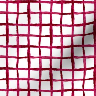 Noel Collection - Watercolor Lattice - Red