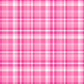 Plaid Hot Pink Tartan Checked