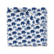 Navy Blue Ombre Elephant Baby Boy Nursery