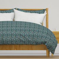 Geo Peony (teal) SMALL 