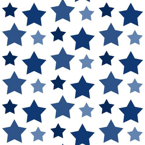 Stars Navy Blue Ombre 