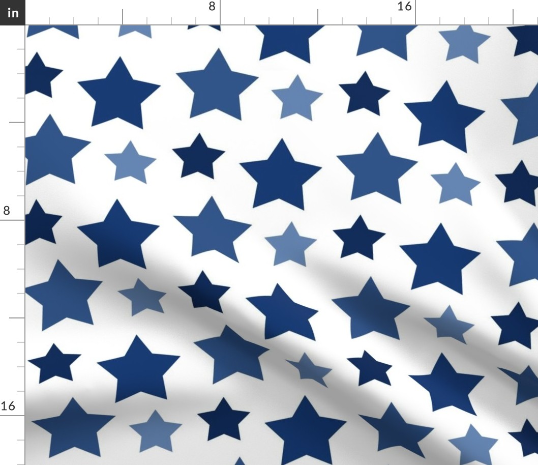 Stars Navy Blue Ombre 