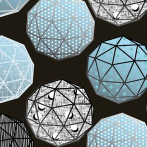 Pale Blue Dot this Geodesic, fancy on dark gray by Su_G_©SuSchaefer