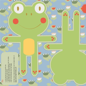Panel Happy Frog Plush