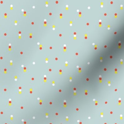 Minimal disco dots rain drops confetti nineties revival retro geometric print pastel mint yellow