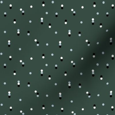 Minimal disco dots rain drops confetti nineties revival retro geometric print pastel mint