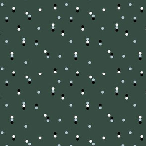 Minimal disco dots rain drops confetti nineties revival retro geometric print pastel mint