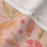 19-4AA Home Decor Peach Coral Floral 