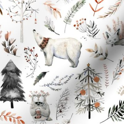 Winter Woodland Wonderland // White - Christmas