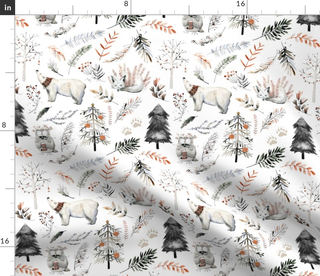 Winter Woodland Wonderland // White - Christmas