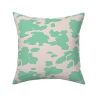 Minimal love animal skin cow spots camouflage army fur spring summer mint