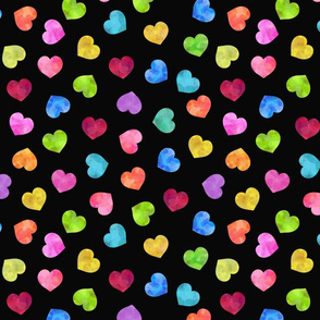 Watercolor Hearts