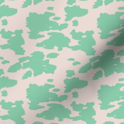 Minimal love animal skin cow spots camouflage army fur spring summer mint SMALL