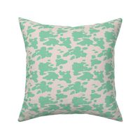 Minimal love animal skin cow spots camouflage army fur spring summer mint SMALL