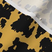 Minimal love animal skin cow spots camouflage army fur summer yellow SMALL