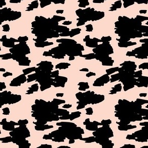 Minimal love animal skin cow spots camouflage army fur soft blush girls SMALL