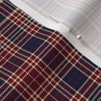 Ogilvie tartan, 6"  maroon-navy-champagne