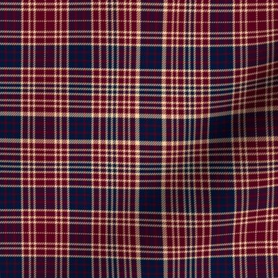 Ogilvie tartan, 6"  maroon-navy-champagne