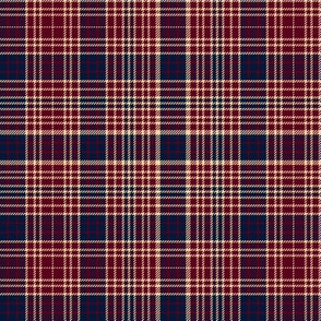 Ogilvie tartan, 6"  maroon-navy-champagne