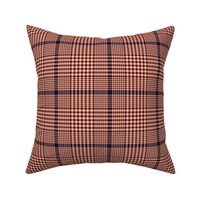 Prince of Wales check, 5" maroon-navy-champagne