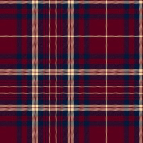 MacCoul / MacDougall tartan, 6"  maroon-navy-champagne