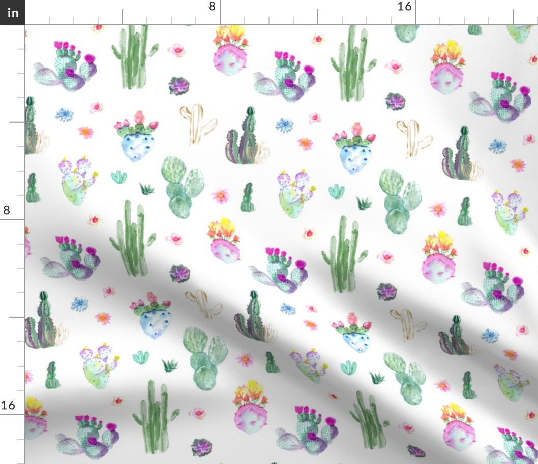 Summer Cactus // White