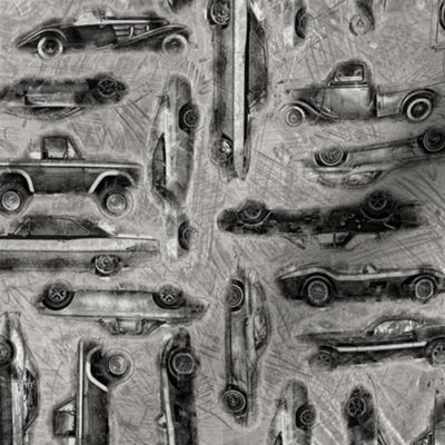 Classic Cars Scribbles
