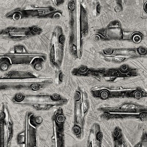 Classic Cars Scribbles