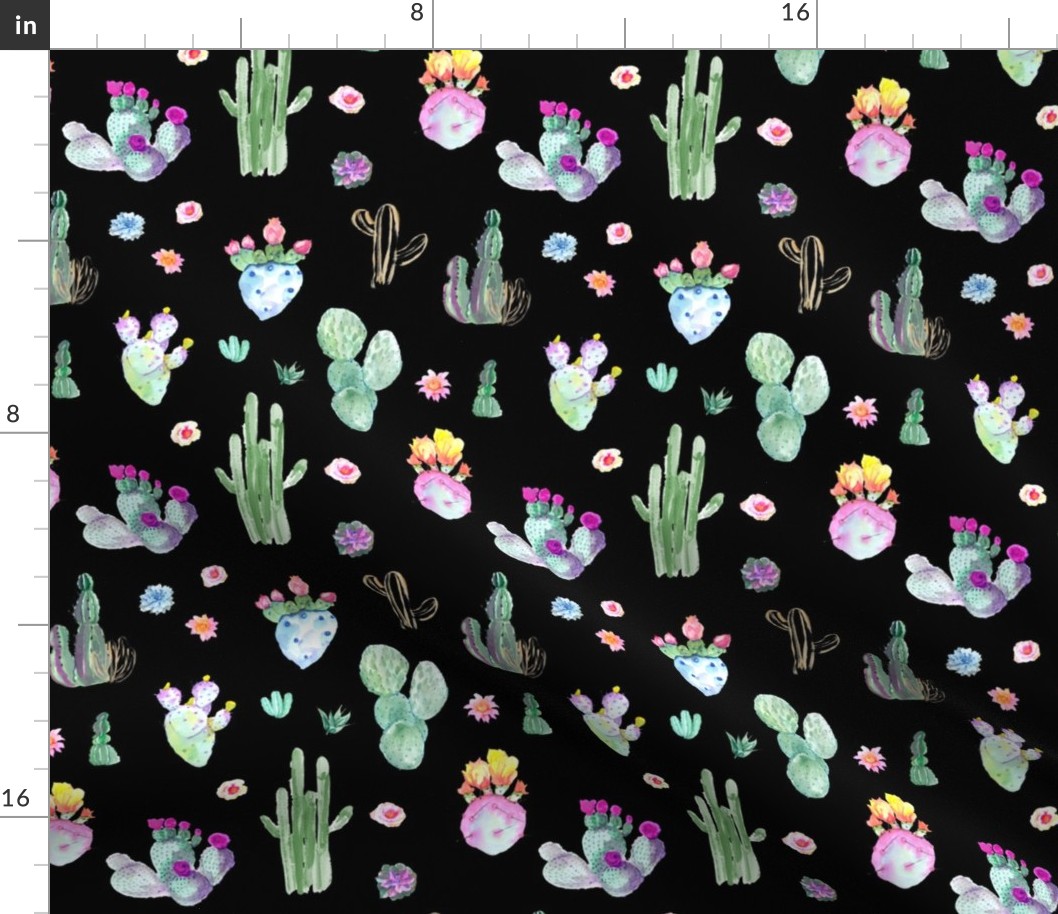 Summer Cactus // Black