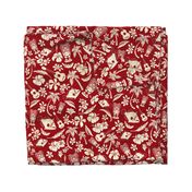 Hawaiian Tiki Beach Tropical- Red