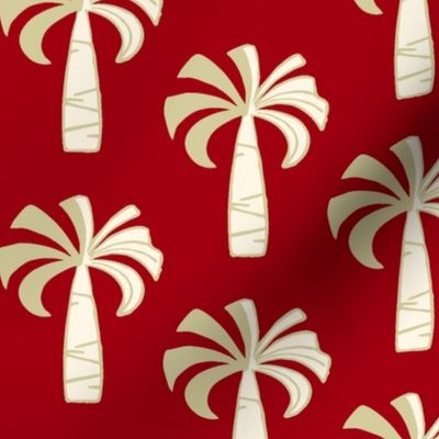 Hawaiian Vintage Palm Tree - Red