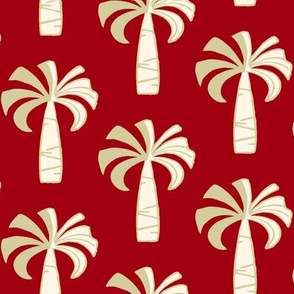 Hawaiian Vintage Palm Tree - Red