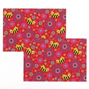 Bee My World Floral red