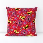 Bee My World Floral red