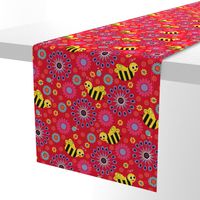 Bee My World Floral red