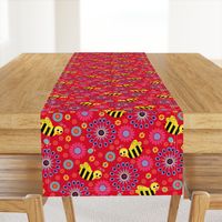 Bee My World Floral red